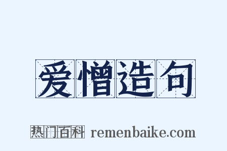 爱憎造句是什么意思的图片